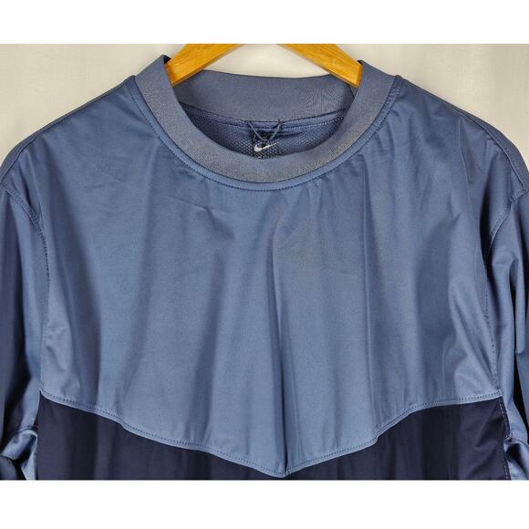 NIKE SHIELD MEN'S GOLF LIGHT BLUE STANDARD FIT PULLOVER SWEATSHIRT - SIZE LARGE - Picture 3 of 12